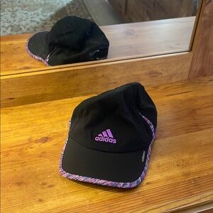 Adidas Black and Purple Women's Hat